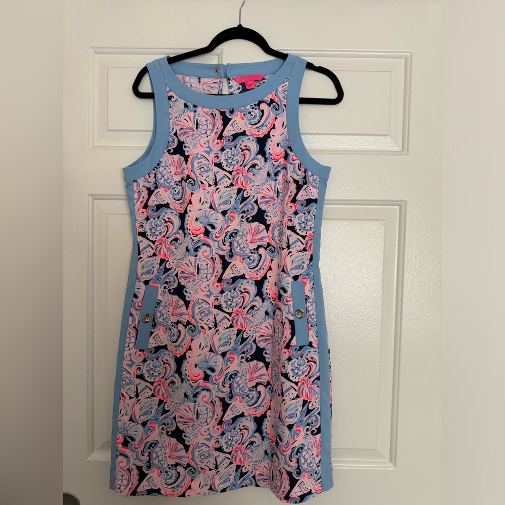 Lilly Pulitzer Pink and Blue Paisley Dress